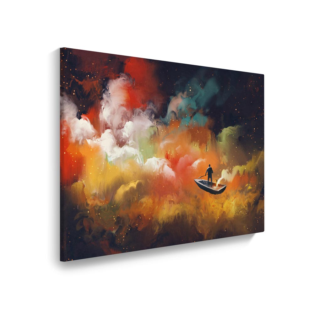 Leinwandbild "Mann im All" Hauptansicht