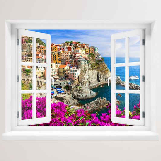 Wandtattoo Fenster "Cinque Terre" - Hauptbild