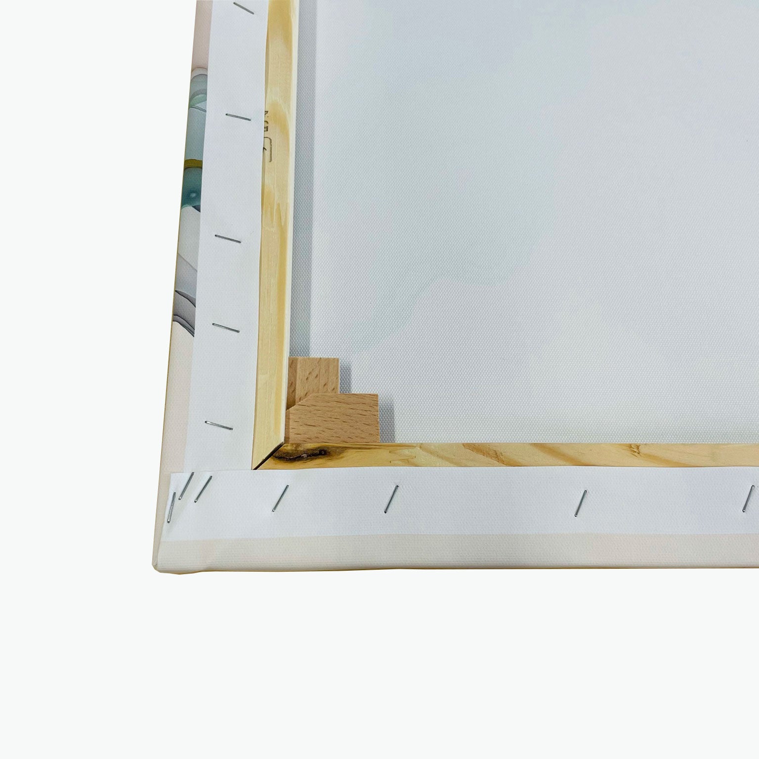 Canvas Rahmen Rückseite Detailansicht