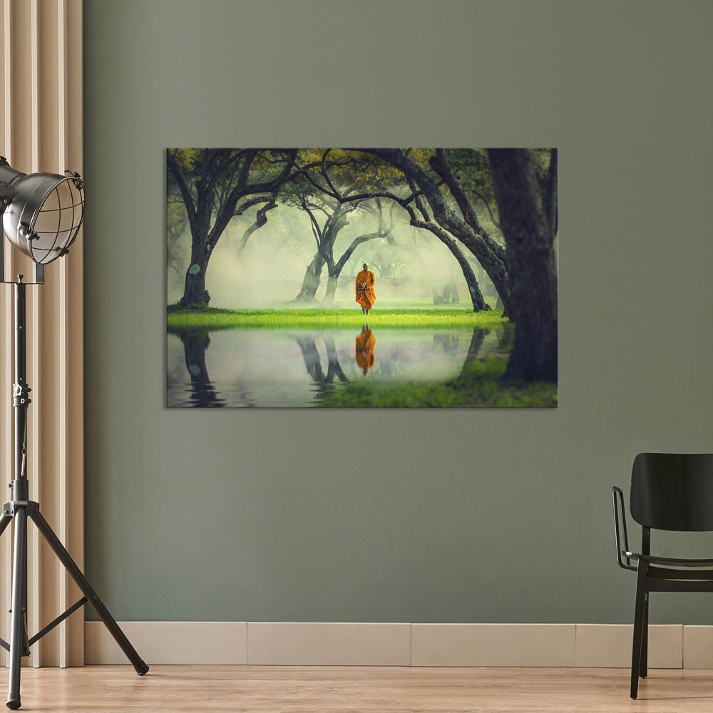 Canvasbild "Mönch am See" in Galerie 