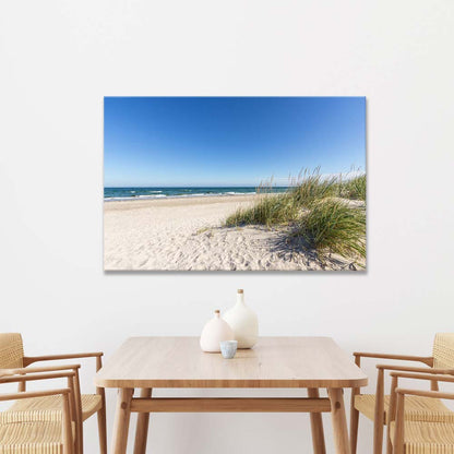 Leinwandbild "Strand Ostsee" über essgruppe