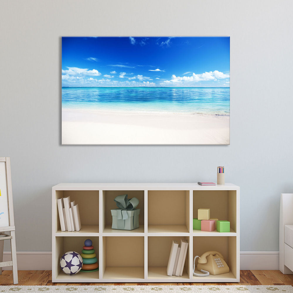 Leinwandbild "Strand und Meer" im Spielebereich