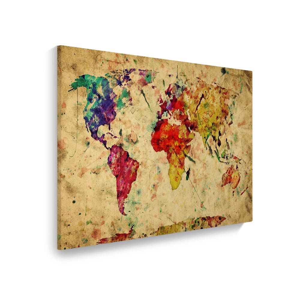 Leinwandbild "Vintage Weltkarte" Hauptbild 