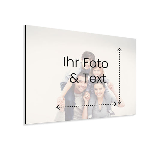 Aluminium Schild in Wunschgröße und Wunschbild selbst online designen
