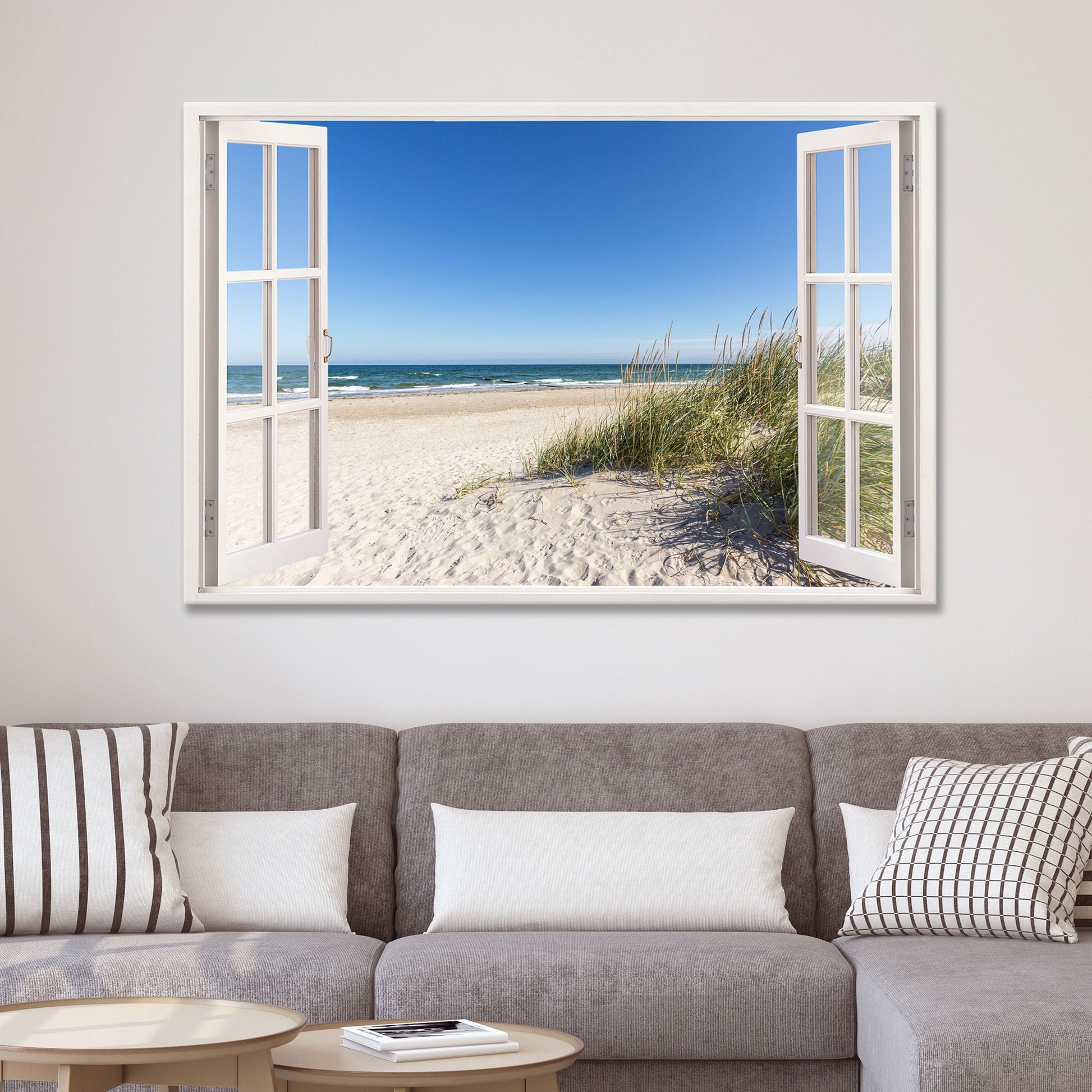 Tolles Wandbild gedruckt auf Canvas Material und auf Holzrahmen gespannt für Wohnzimmer und Wartbereiche