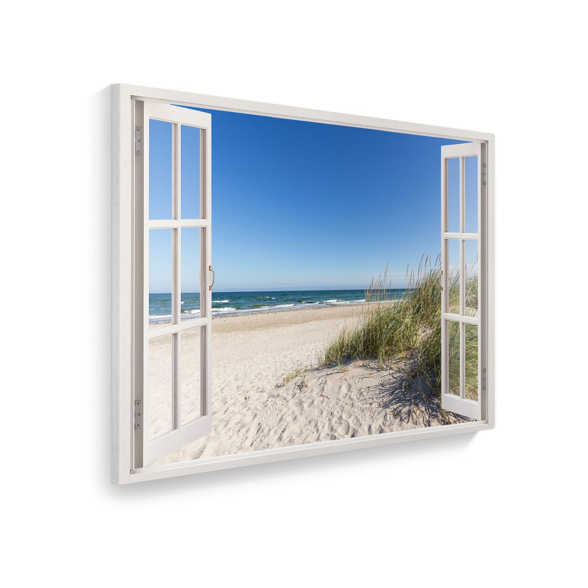 Leinwand Fensterblick Hauptbild Ostsee Strand